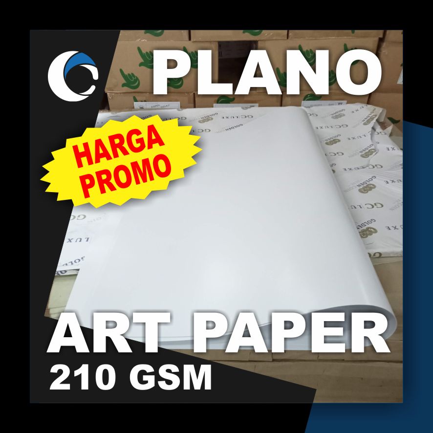Jual KERTAS ART PAPER / ART CARTON 210 GSM Uk [ PLANO ] 79 cm X 109 cm