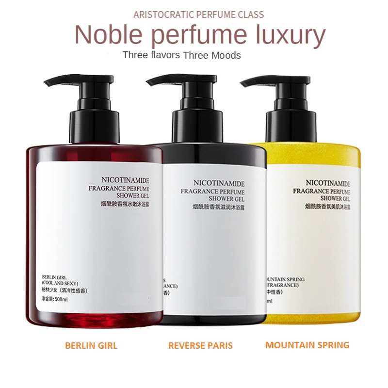 Jual Nicotinamide Fragrance Perfume Shower Gel Body Wash Sabun Mandi