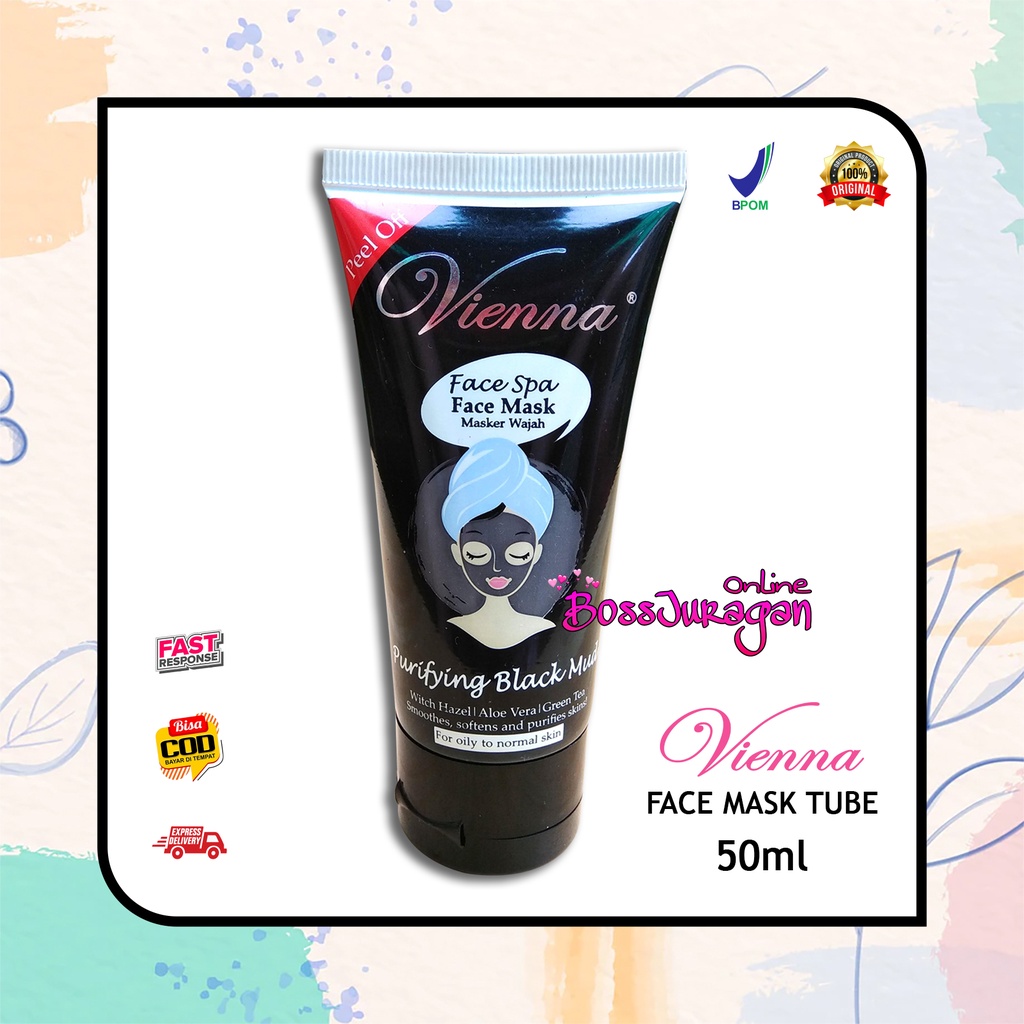 Jual (BOSS) VIENNA FACE MASK TUBE 50ML VIENNA FACE MASK PURIFYING