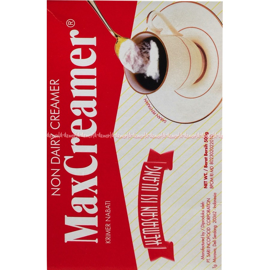 Jual Max creame 500gr Non dairy creamer Krimer Kopi Maxcreame Bubuk