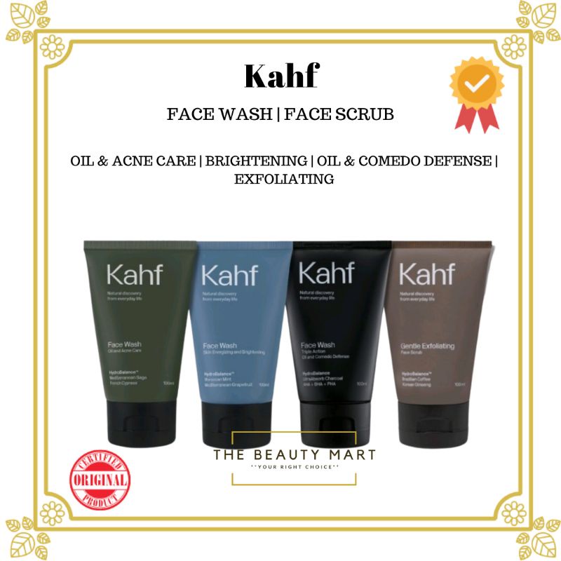 Jual Kahf Face Wash & Face Scrub 100 ml All Variant Sabun Cuci Muka