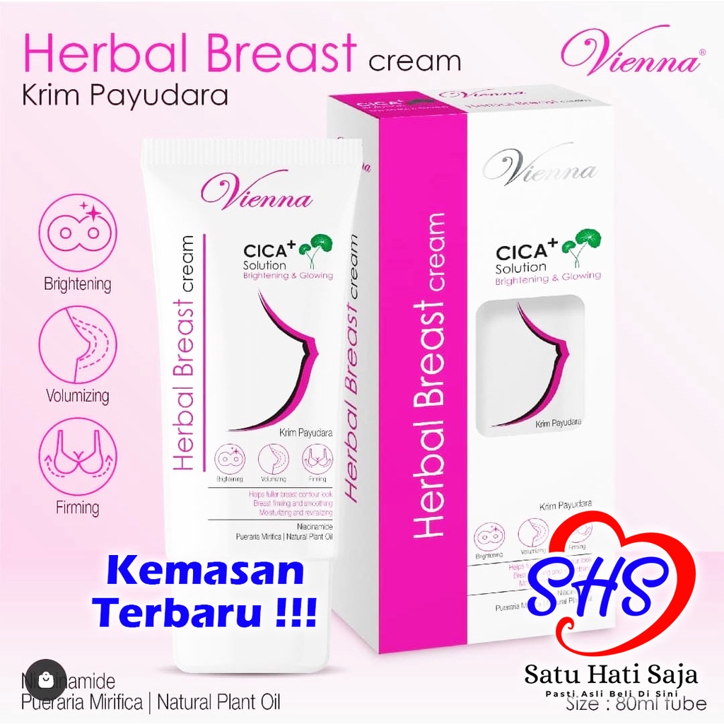 Jual VIENNA HERBAL BREAST CREAM 80 ML TUBE / 30 ML SACHET Shopee
