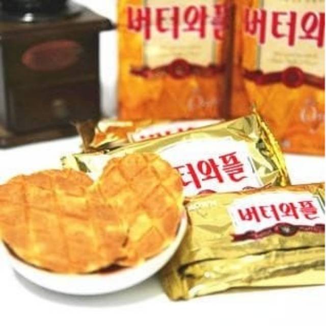 Jual Crown Korean Waffle Butter Waffle Cookies Kue Snack Korea waffle