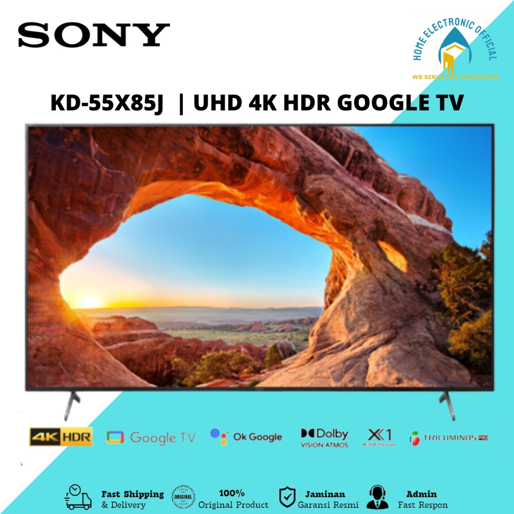 Jual Sony Kd55x85j Uhd 4k HDR Android Google TV 55 Inch 120 FPS