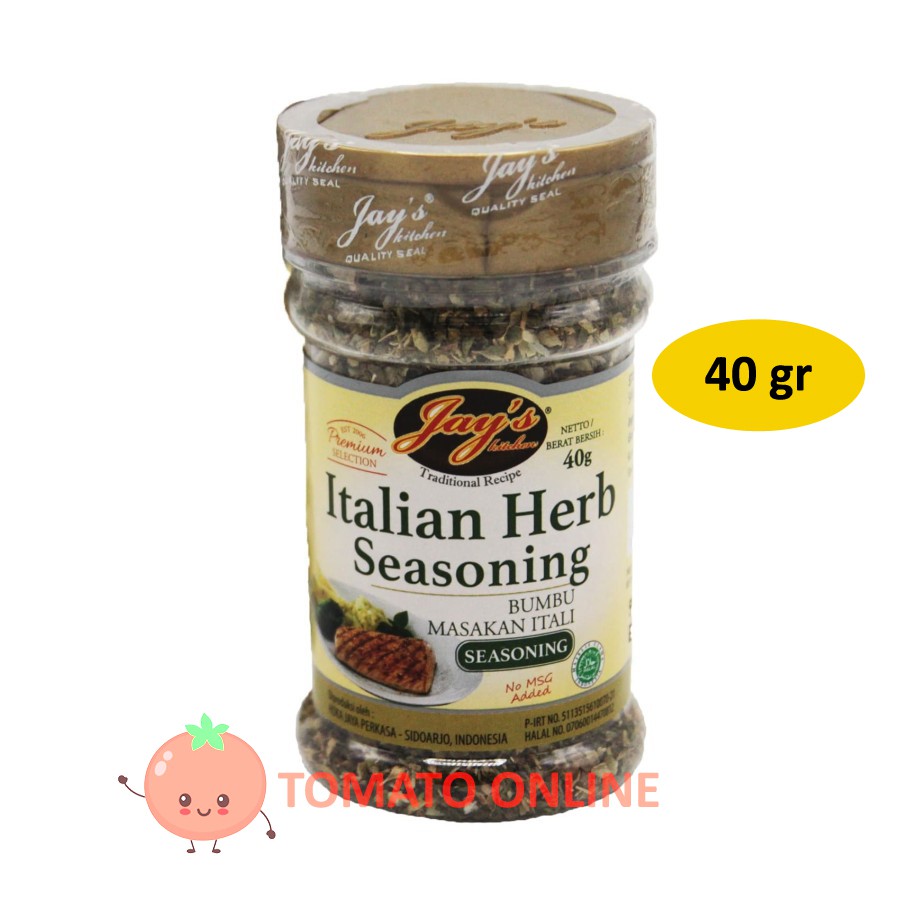 Jual Jay's Jays Italian Herb Seasoning Bumbu Masakan Itali 40 gr / 40gr