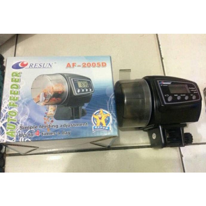 Jual tempat makan ikan otomatis auto feeder Resun AF 2005 D aquarium