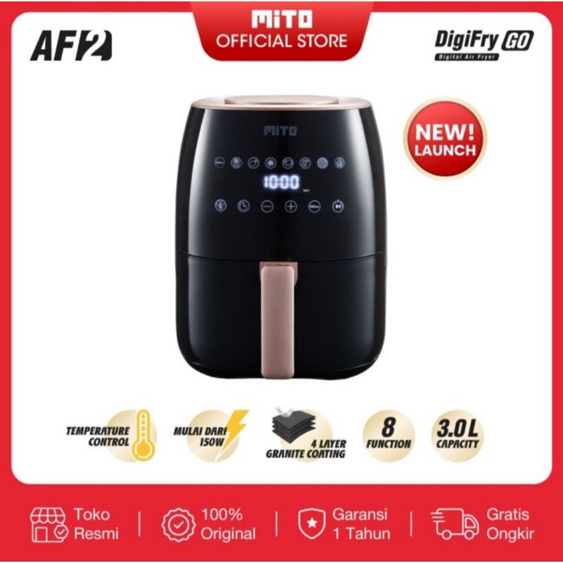 Jual Mito air fryer go AF2/Mito air fryer/air fryer/mesin menggoreng