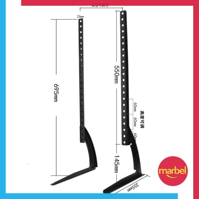 Jual Bracket Stand TV LED LCD Vesa 800 x 400 Untuk Ukuran 32 65 Inch
