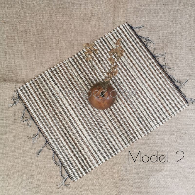 Jual PLACEMAT TENUN LIDI TATAKAN PIRING ALAS FOTO LIDI Shopee Indonesia