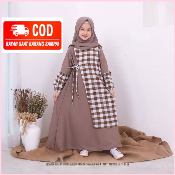Jual MRA Gamis Anak Usia 812 Tahun Rabya kids Model Gamis Anak(03)