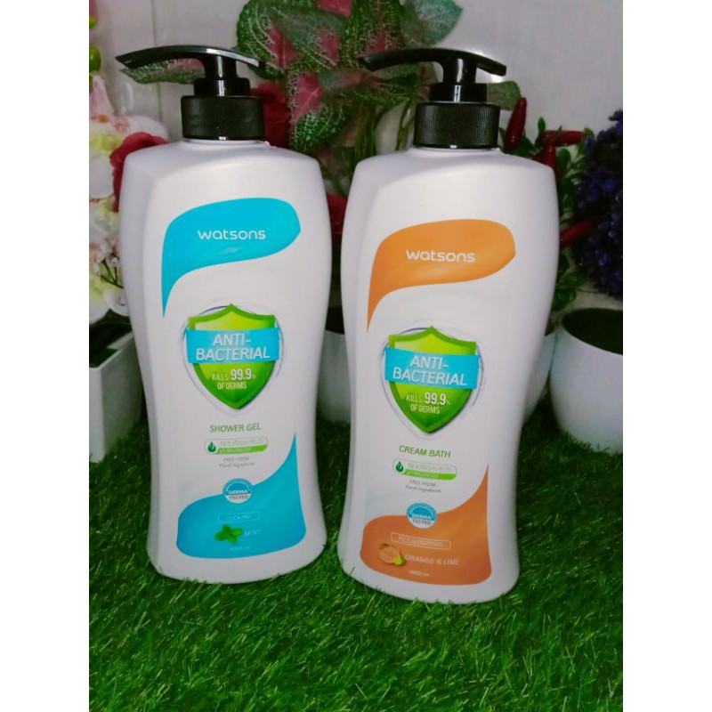 Jual WATSONS ANTI BACTERIAL SHOWER GEL/CREAM BATH 1000ml Shopee Indonesia