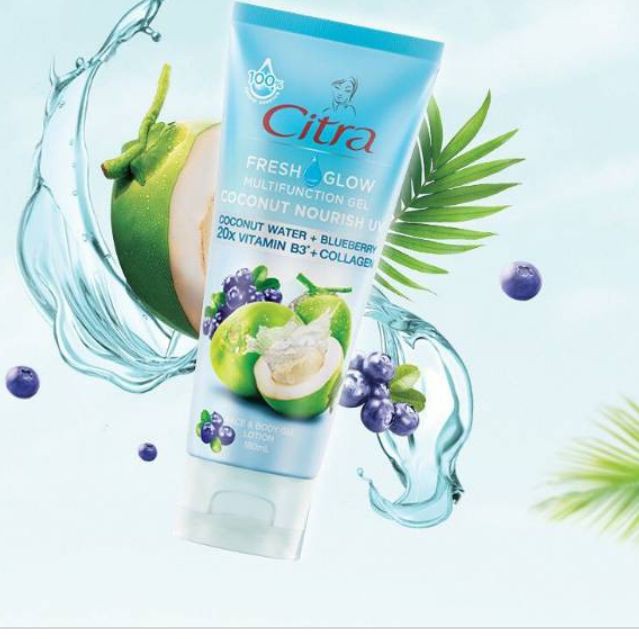Jual CITRA FRESH GLOW MULTIFUNCTION GEL COCONUT NOURISH UV FACE & BODY