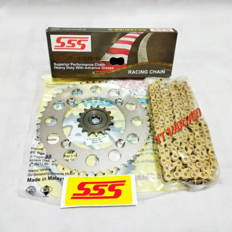 Jual Gear set SSS KLX 150 D TRACKER (1215) (5155) (HSBT140L