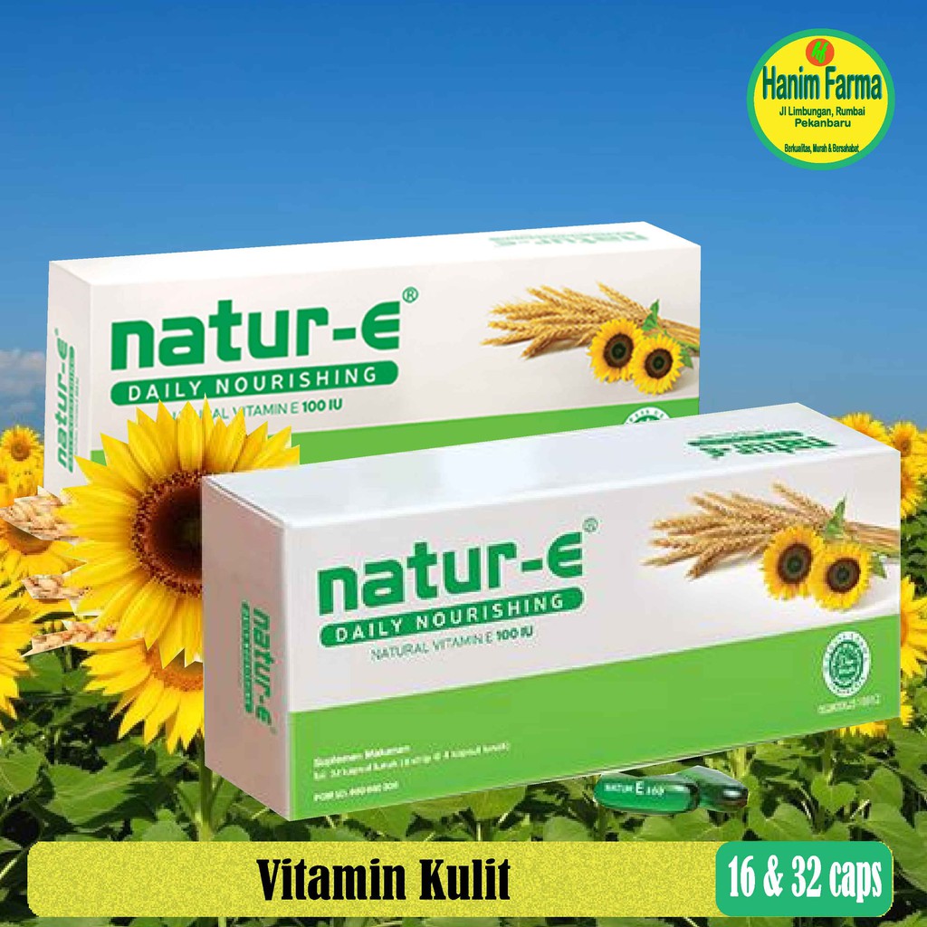 Jual Natur E 100 IU (Hijau), Vitamin Kulit, 4 Caps Strip Shopee