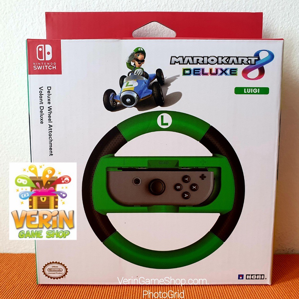 Jual Nintendo Switch HORI Mario Kart 8 Deluxe Racing Wheel (Luigi) Shopee Indonesia