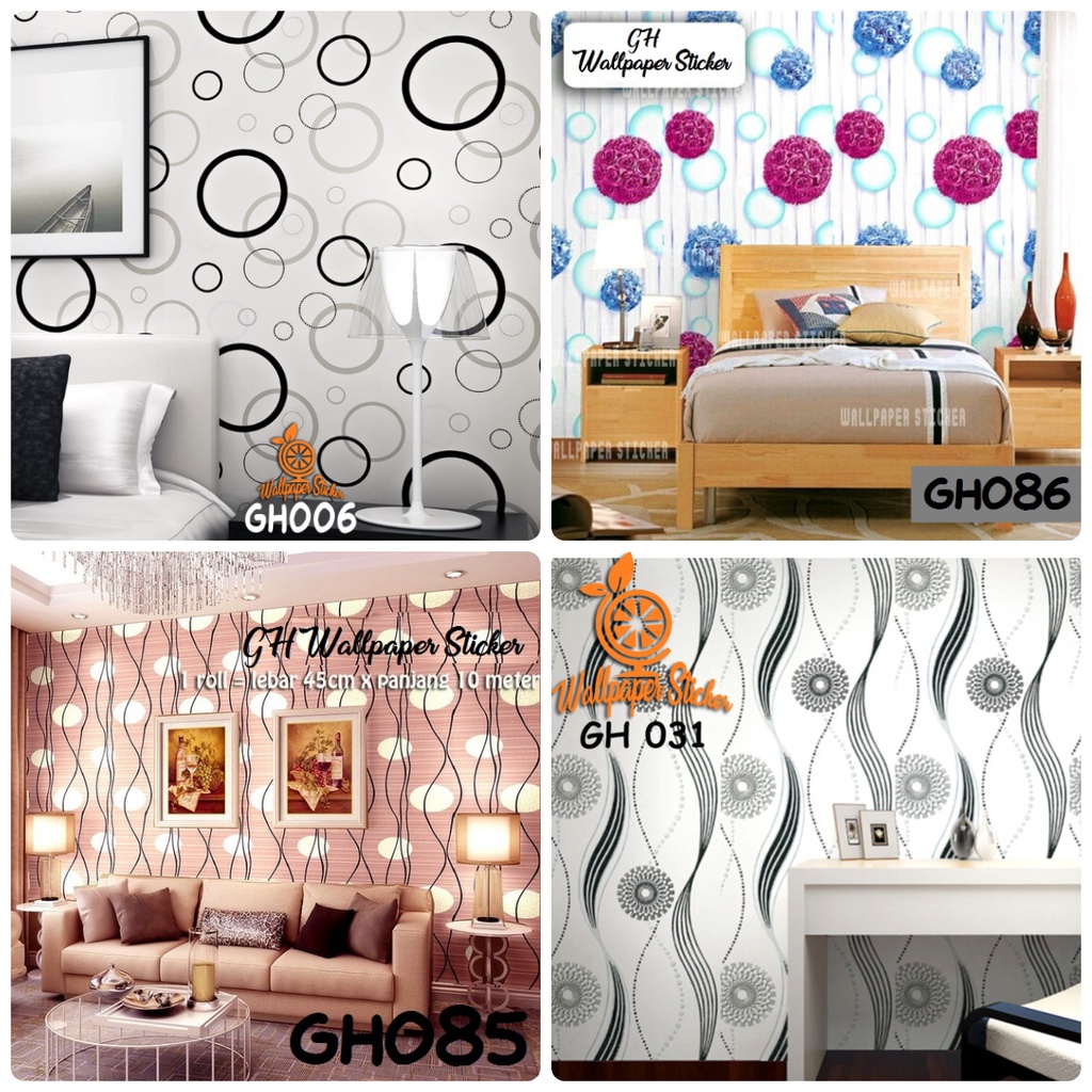 Jual Wallpaper Dinding Stiker 45cm x 8m Wallpaper Stiker Dinding Rumah