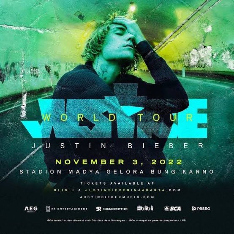 Jual Tiket Konser [VIP PEACHES] JUSTIN BIEBER JUSTICE TOUR JKT 2022