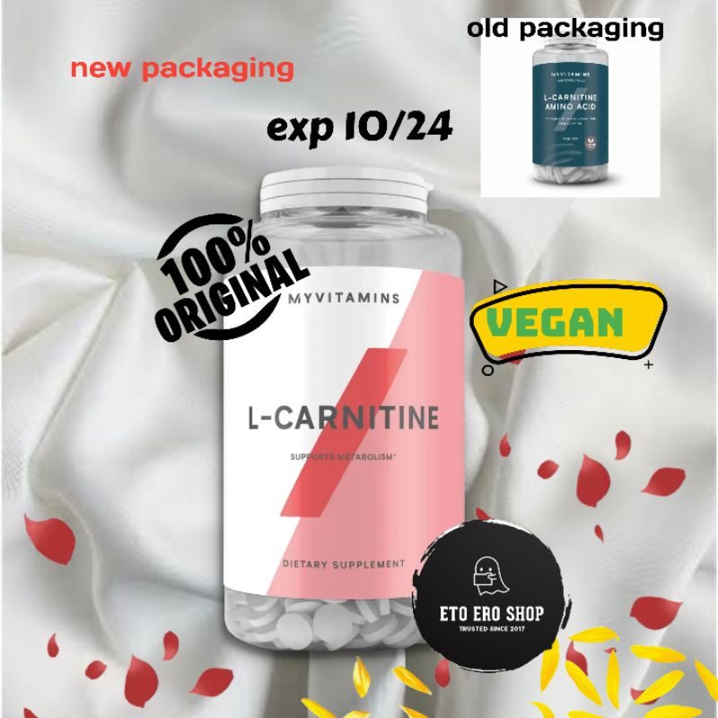 Jual myprotein LCarnitine Amino Acid myvitamins vegan L Carnitine 90 tab 45 servings Shopee