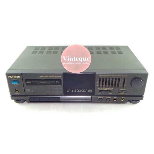 Jual Tape Deck Amplifier Vintage POLYTRON Stereo Radio Cassette