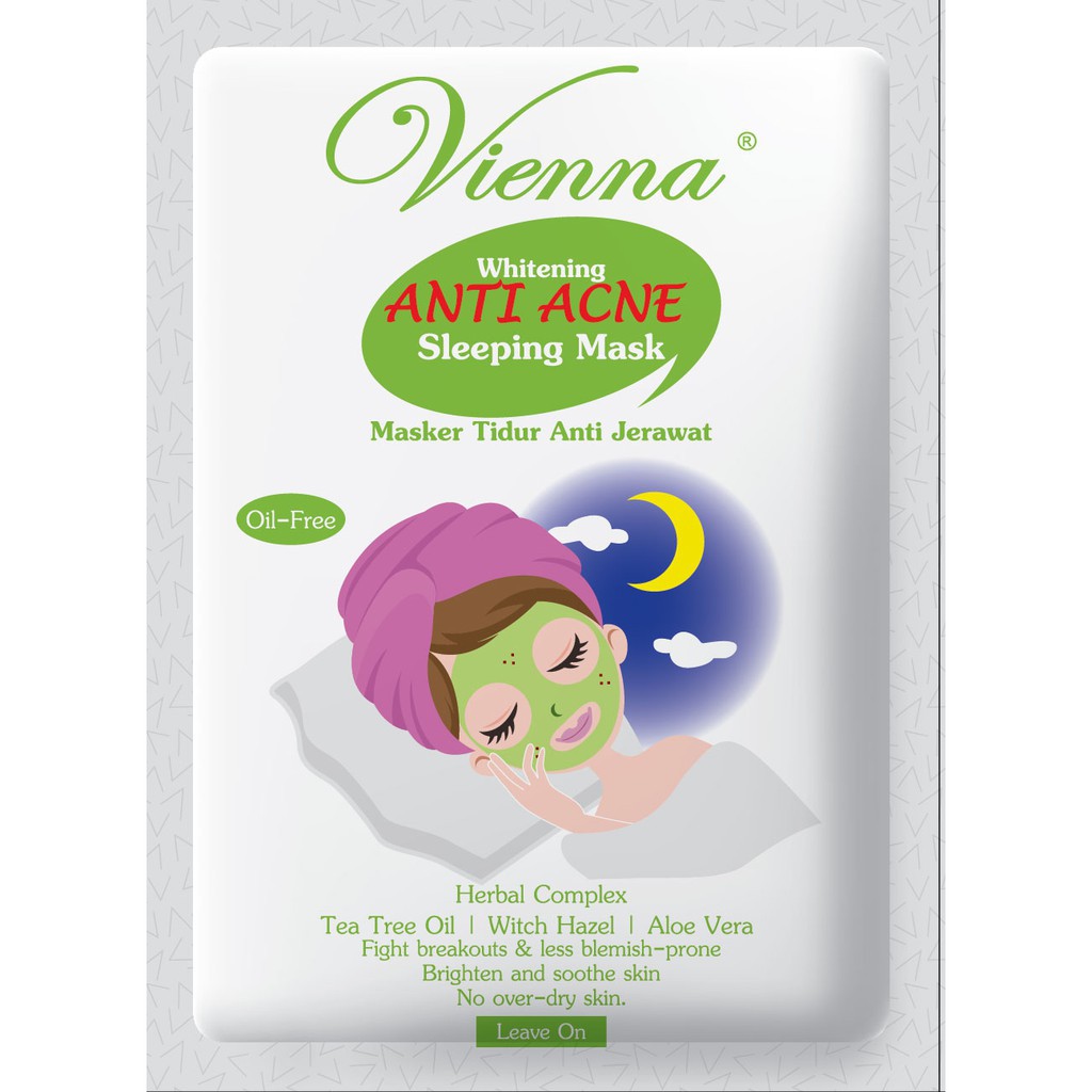 Jual Vienna Sleeping Mask Anti Acne 15ML Shopee Indonesia