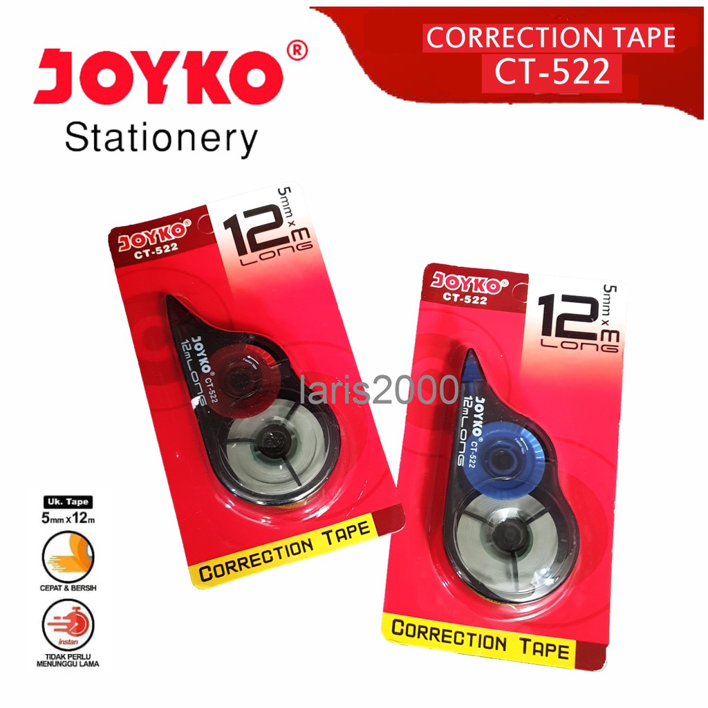 Jual Correction Tape / Tipex Kering / Tipe X Kertas CT 522 Trondol