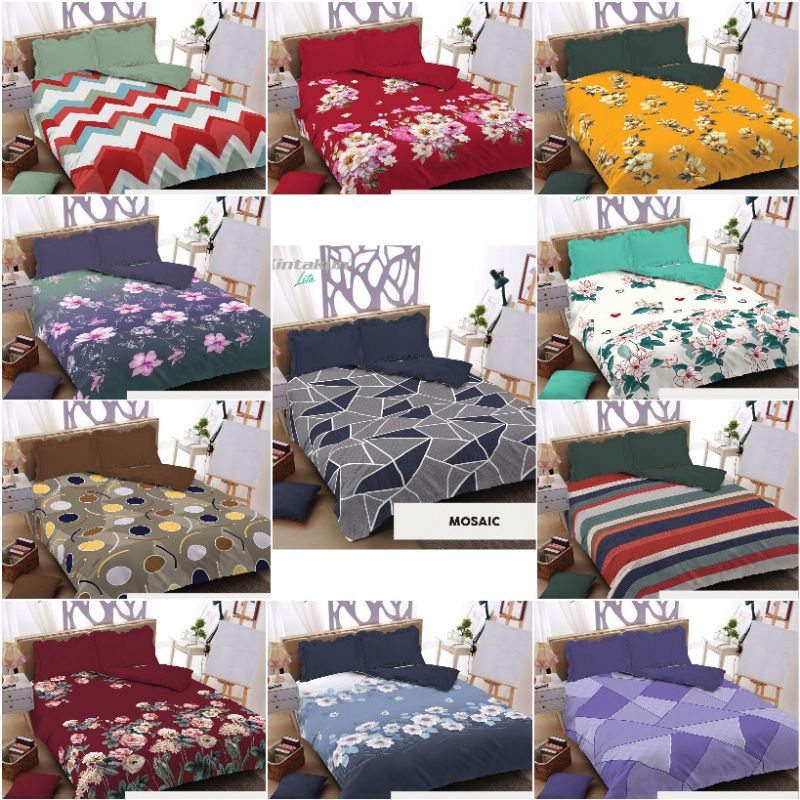 Jual Bed Cover Fitted Deluxe Kintakun Lite Ukuran 180x200 King Bedcover Set Kintakun Tinggi 20