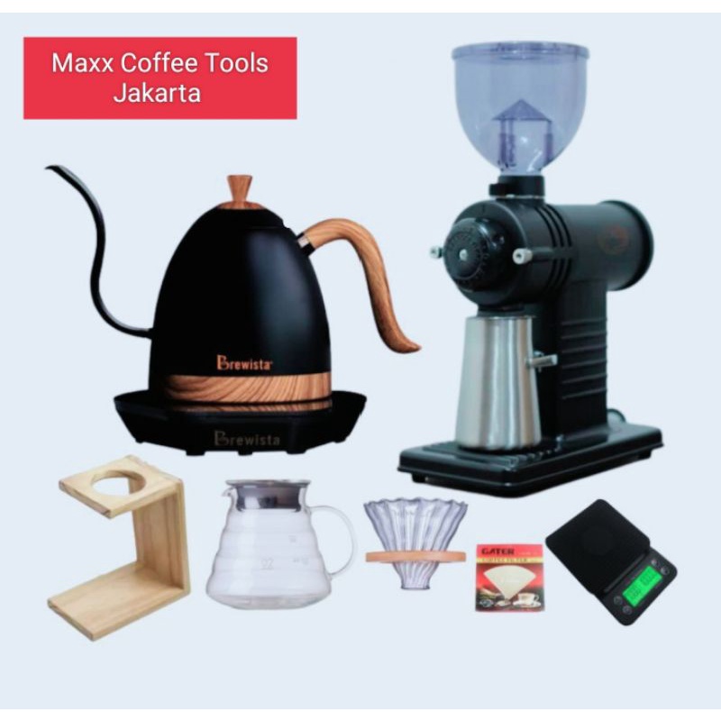 Jual Paket Manual Brewing v60Grinder 500N+Brewista kettle Shopee