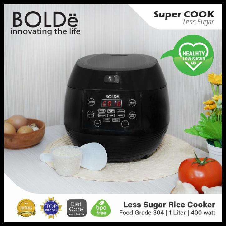 Jual Bolde Super Cook Less Sugar Rice Cooker 1 Liter Shopee Indonesia