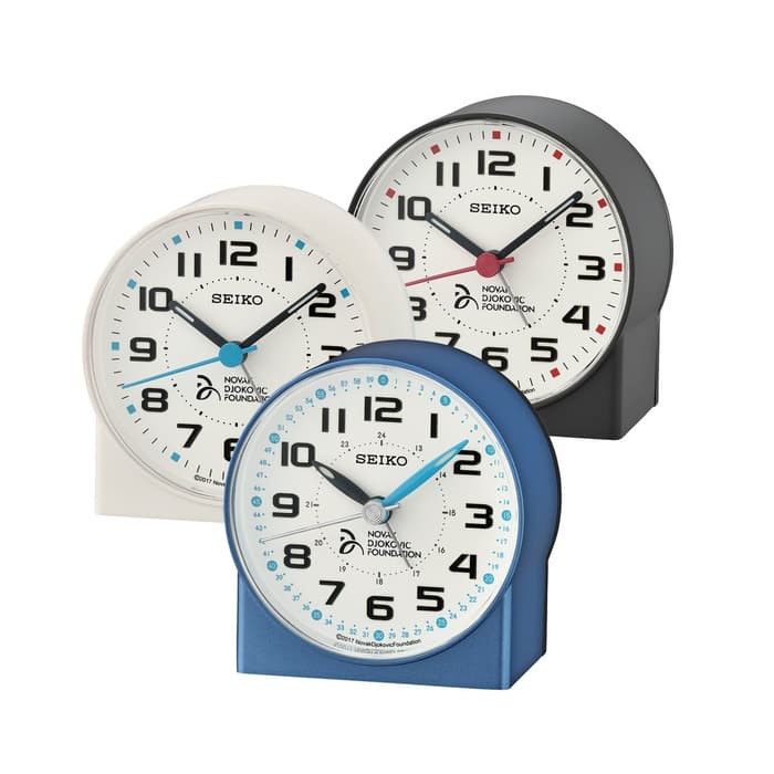 Jual Seiko Alarm Clock QHE907 Jam Weker Novak Djokovic Lumibrite