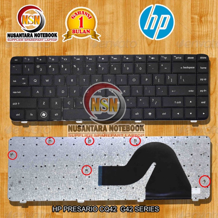 Jual Keyboard Laptop HP Compaq CQ42 G42 Black Shopee Indonesia