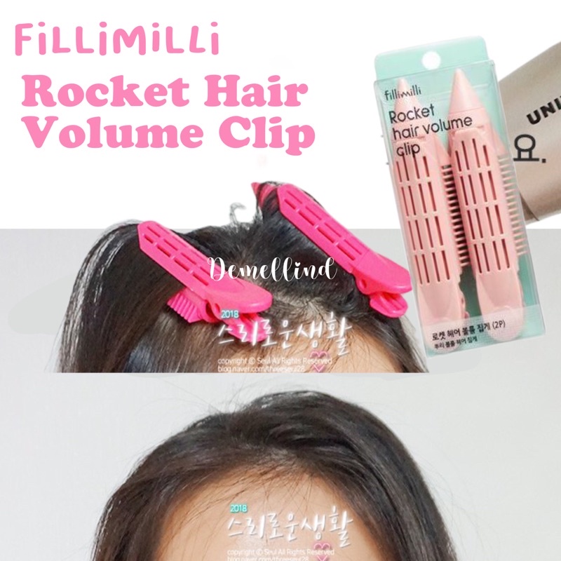 Jual FILLIMILLI Korean Bangs Han Sohee Hair Roller Rocket Volume Clip