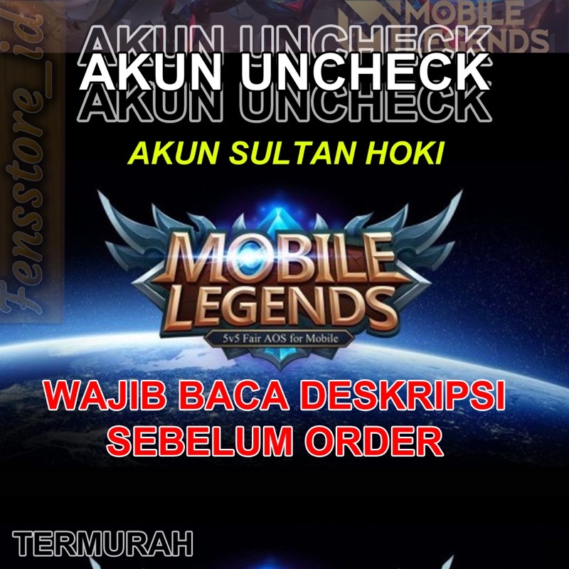 Jual AKUN SULTAN MOBILE LEGENDS AKUN UNCHECK MOBILE LEGENDS Shopee(03)