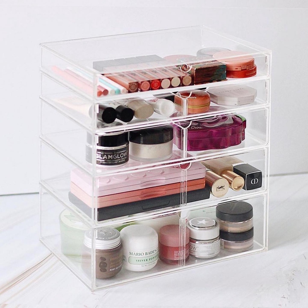 Jual Extra Large Makeup Organizer Acrylic Makeup Organizer / Kotak Box