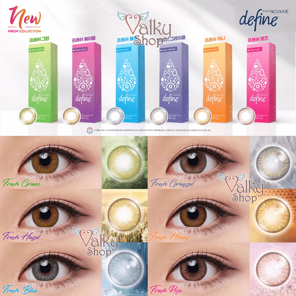 Jual Ready Stock 1 BOX ACUVUE DEFINE x TWICE Natural Shine Vivid