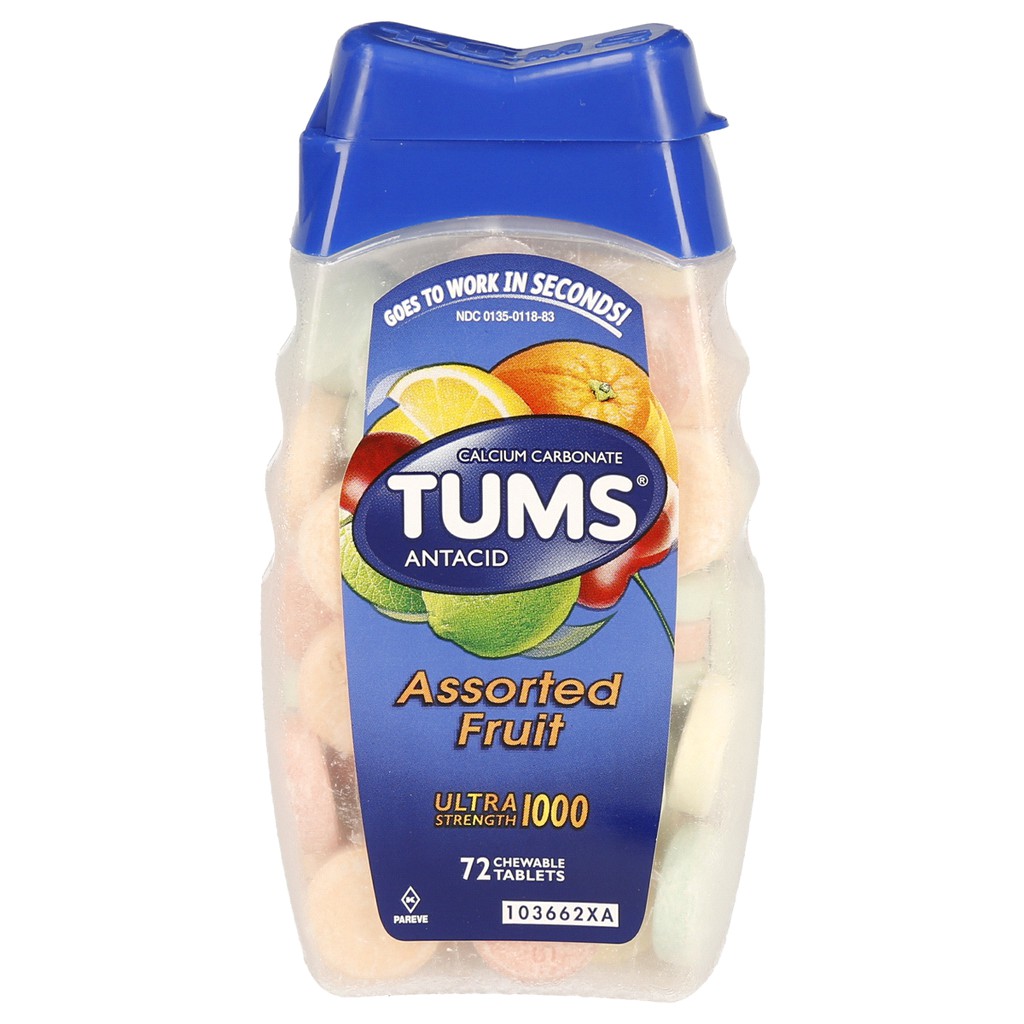 Jual Tums Asian Flush Remedy Antacid Ultra Strength 1000 Chewable