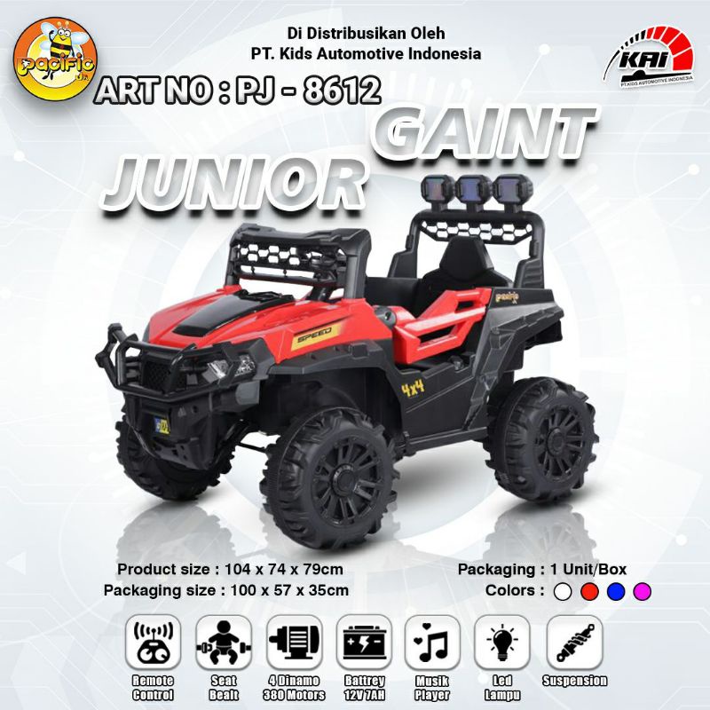 Jual Mobil Aki Fasific Giant Junior (Spesial Medan Free Ongkir silahkn