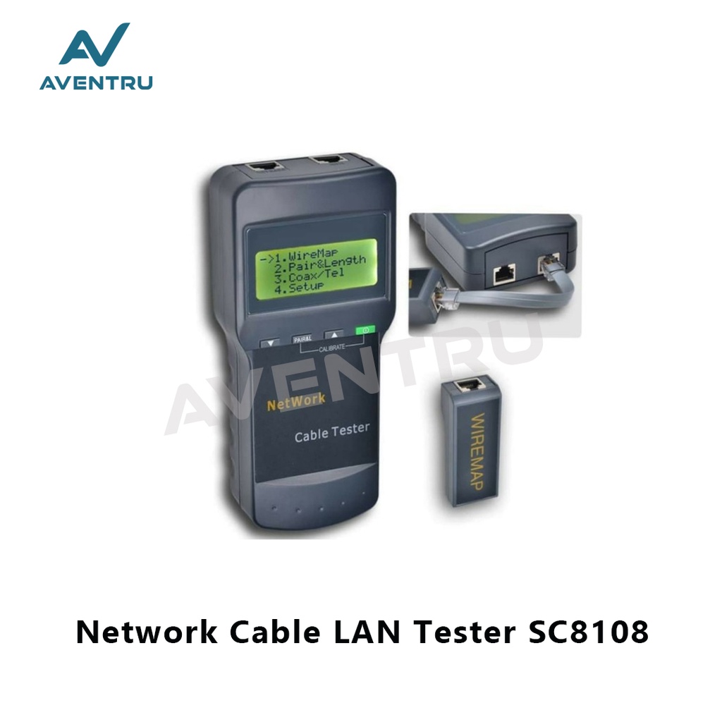 Jual Network Cable Tester Digital SC8108 LCD CAT5 RJ45 LAN Kabel Tester