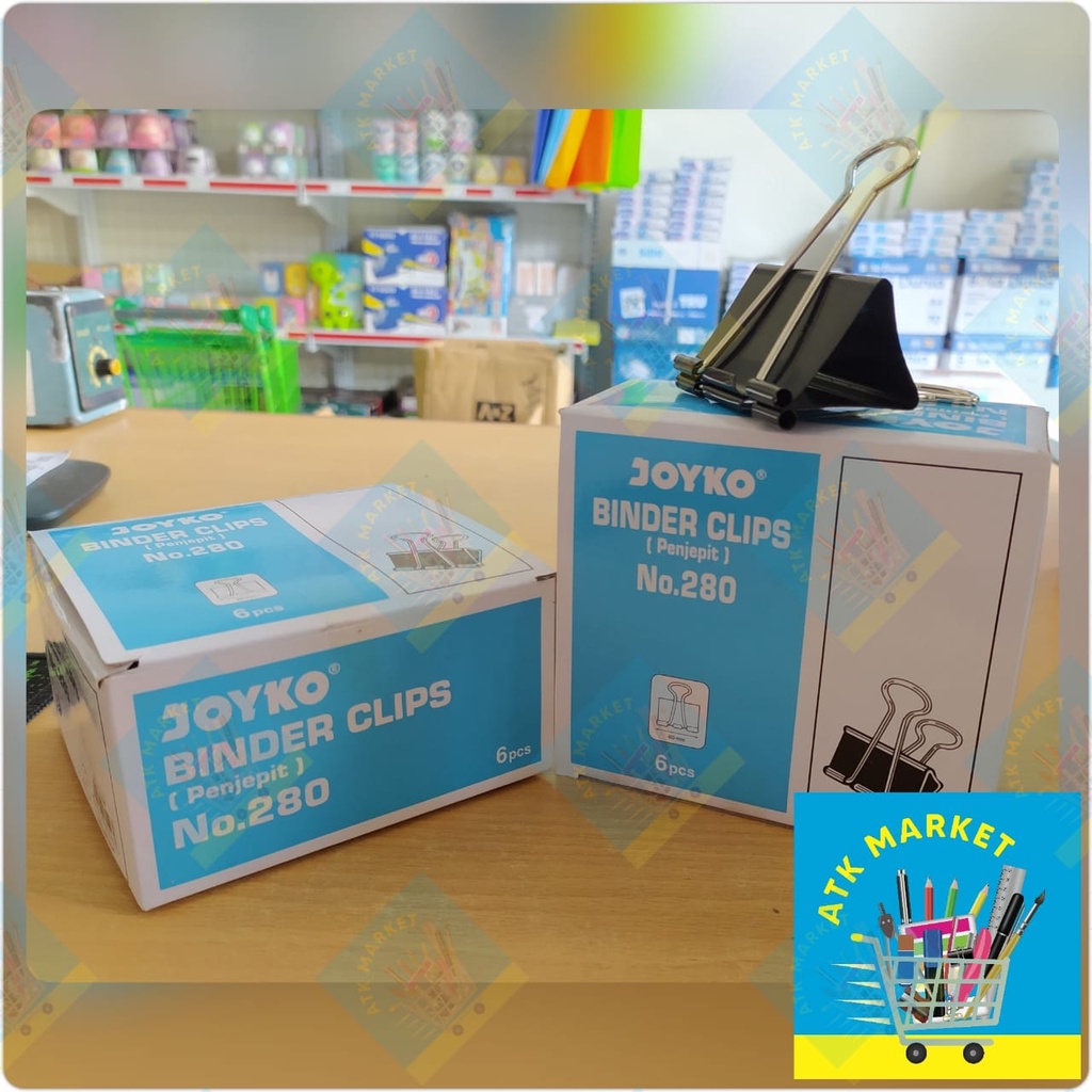 Jual Binder Clip 280 / Clip 280 / Binder Klip JOYKO 280 ukuran BESAR