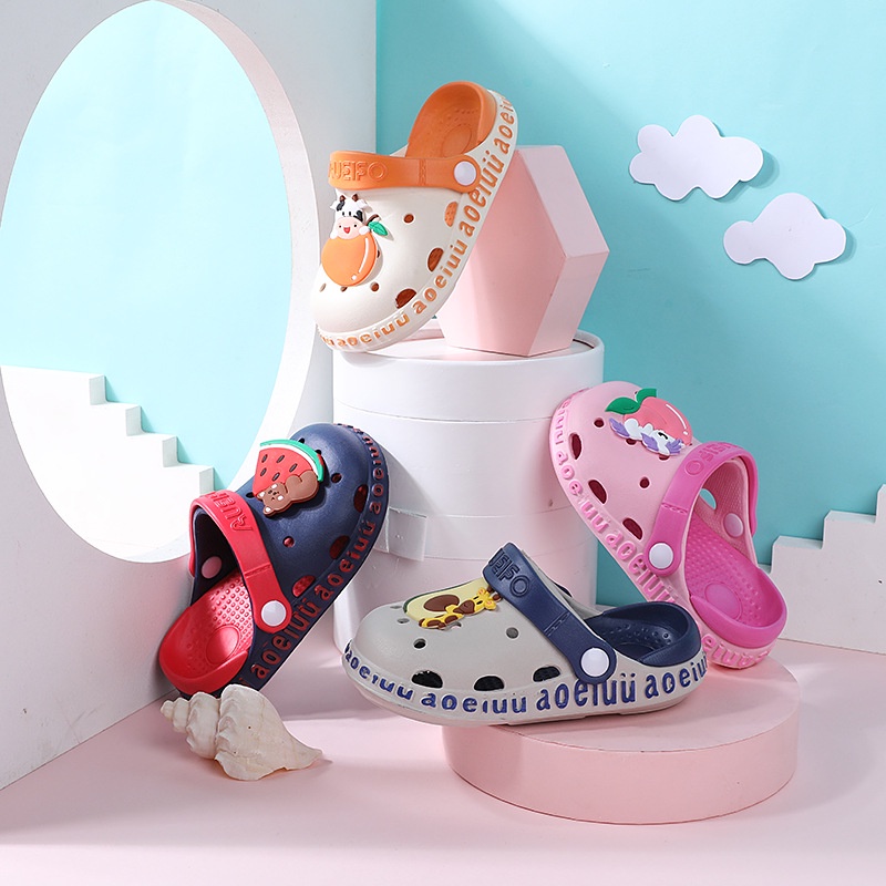 Jual DISKON 11.11 heybaby ZOO&FRUIT PAO2 anak Sandal slop anak laki