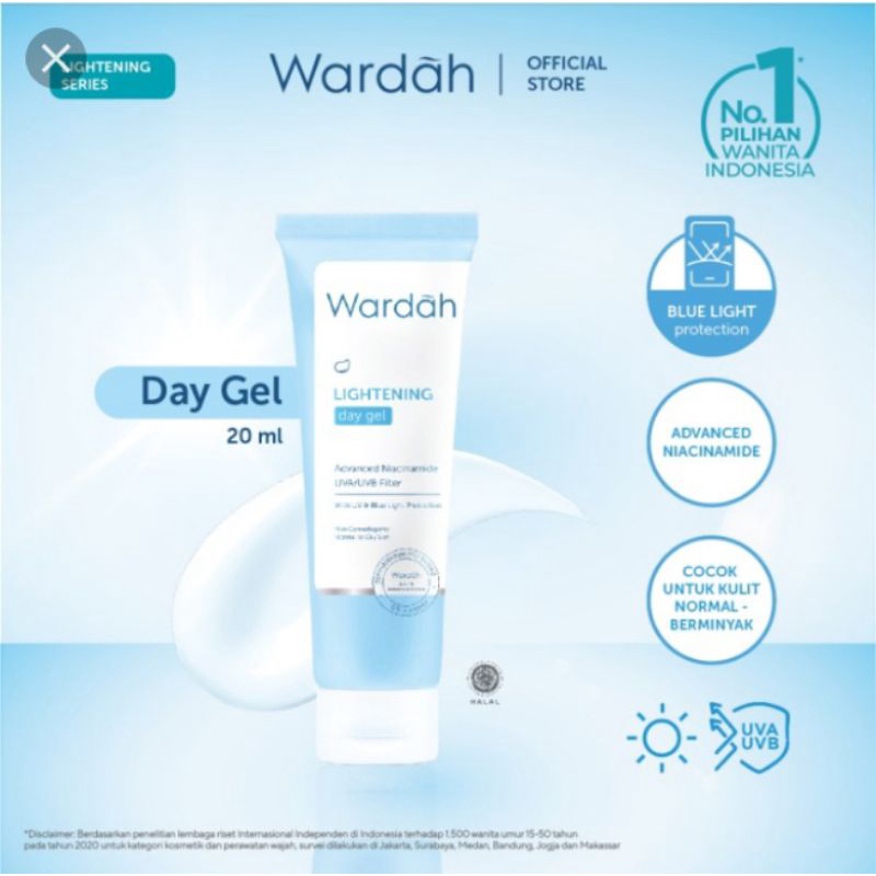 Jual Wardah Lightening Day Gel 20 ml Shopee Indonesia