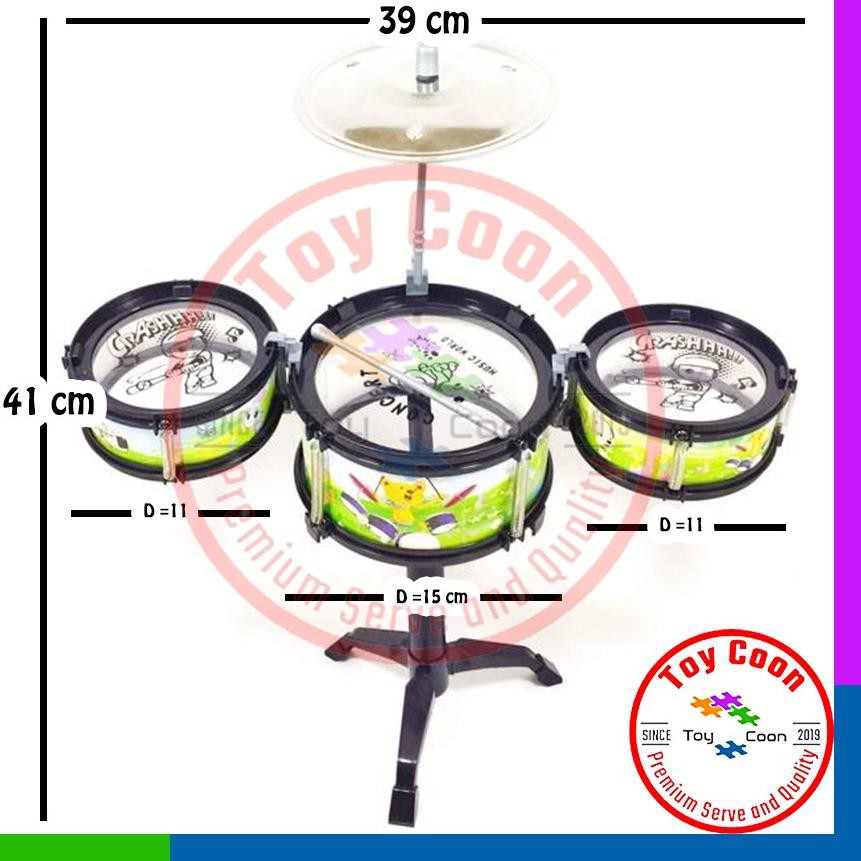 Jual nZ7Code DRUM SET MINI ANAK / MAINAN DRUM SET / MINI JAZZ DRUM
