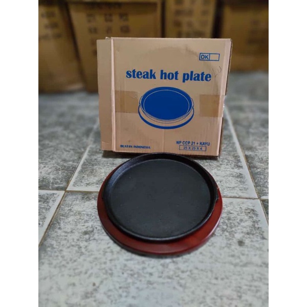 Jual Hotplate Oval Garis & Polos / Hotplate steak Sapi / Piring Steak