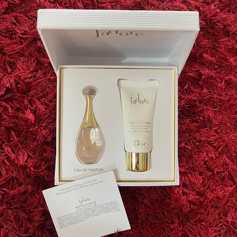 Jual Dior Giftset J'adore Miniatur Parfum Body Lotion Shopee