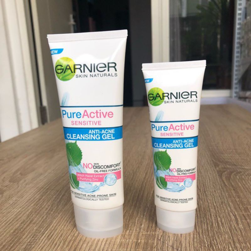 Jual Garnier Facial Wash Pure Active Sensitive Anti Acne Cleansing Gel