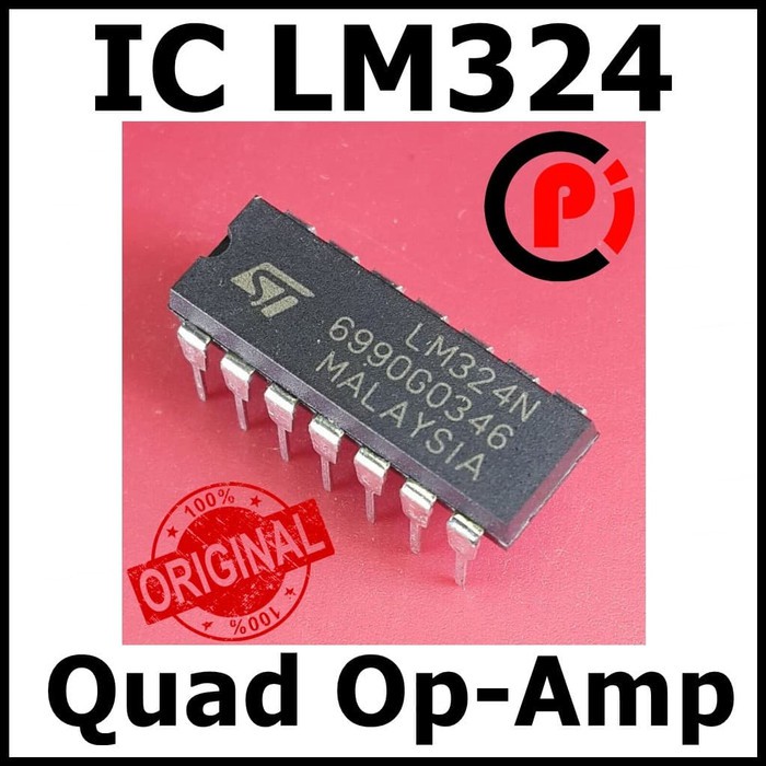 Jual Original LM324 LM324N LM 324 Low Power Quad Op Amp DIP 14 IC