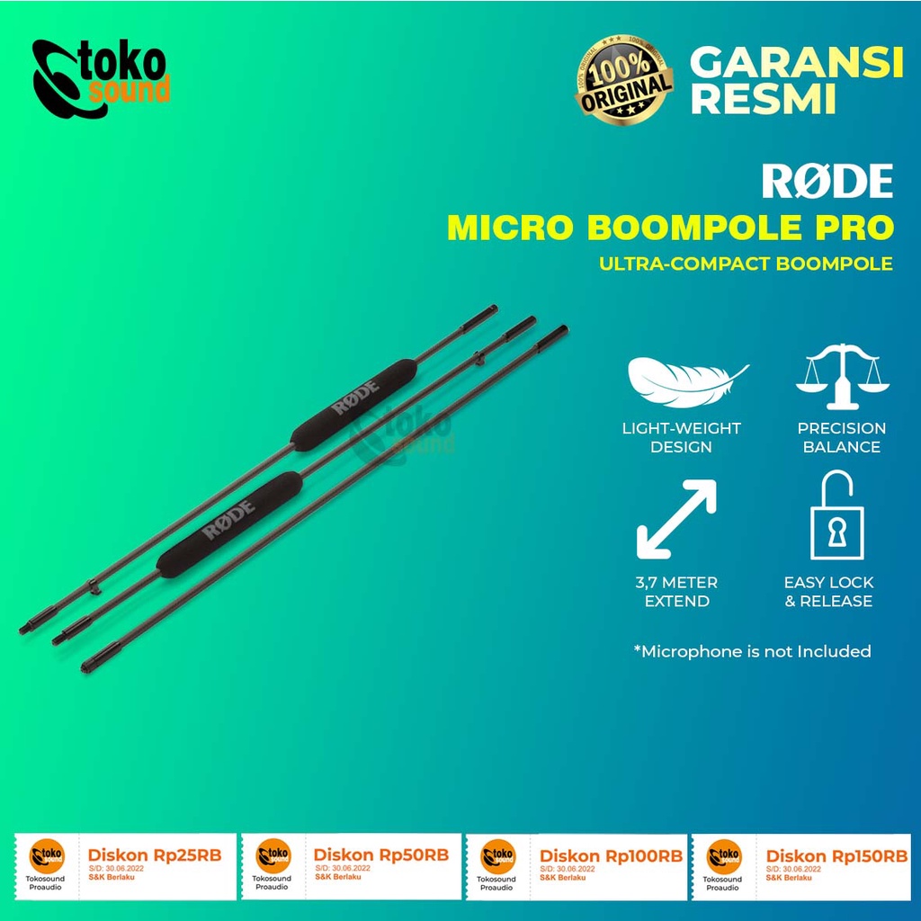 Jual Rode Micro Boompole Pro Ultralightweight Modular Boompole