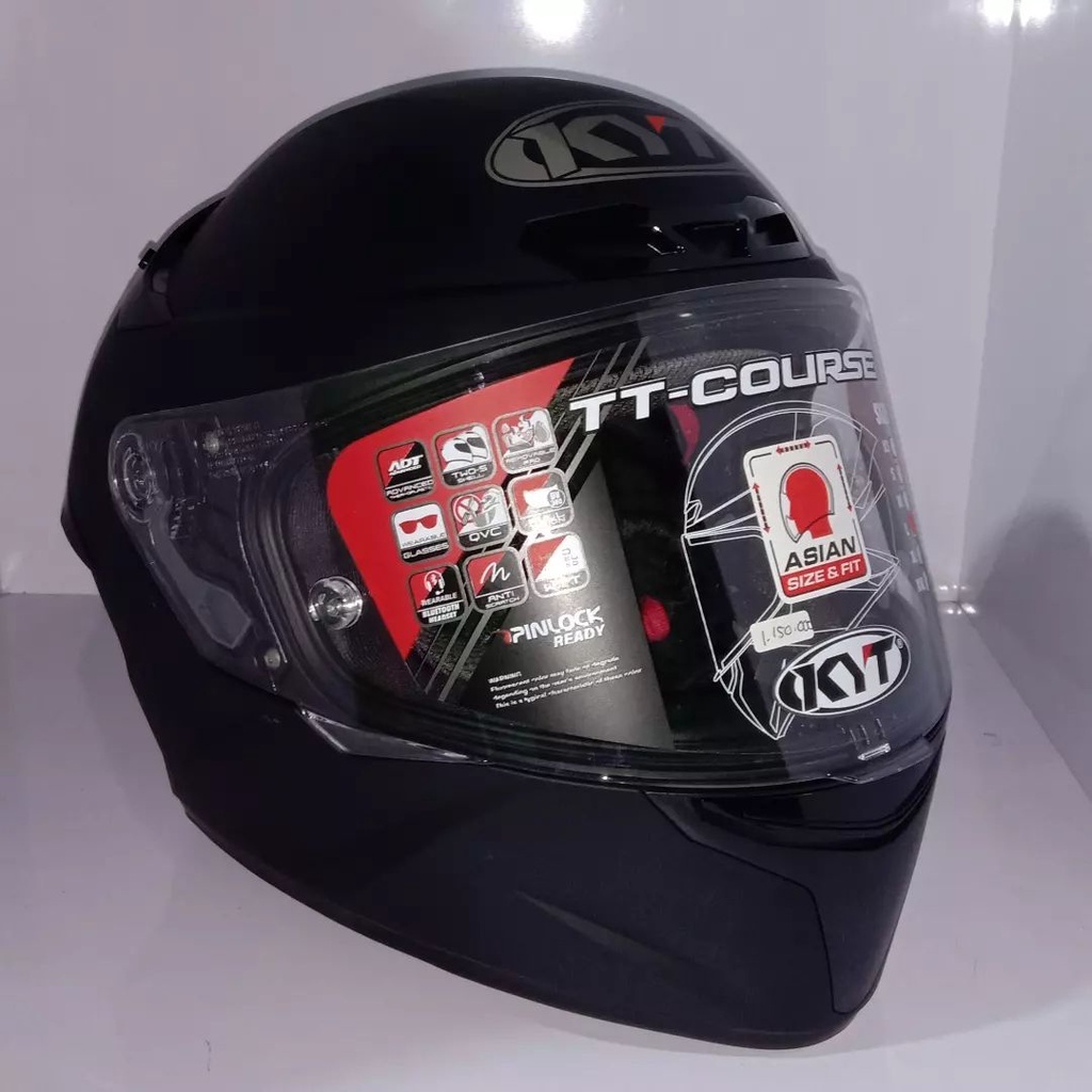Jual HELM KYT TT COURSE BLACK DOFF Helm KYT TT Course Original Shopee