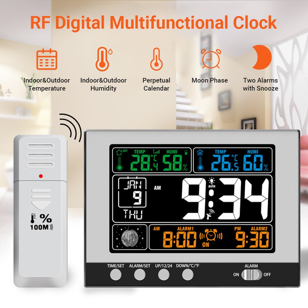 Jual PREORDER KKmoon Digital Clock ThermoHygrometer Thermometer