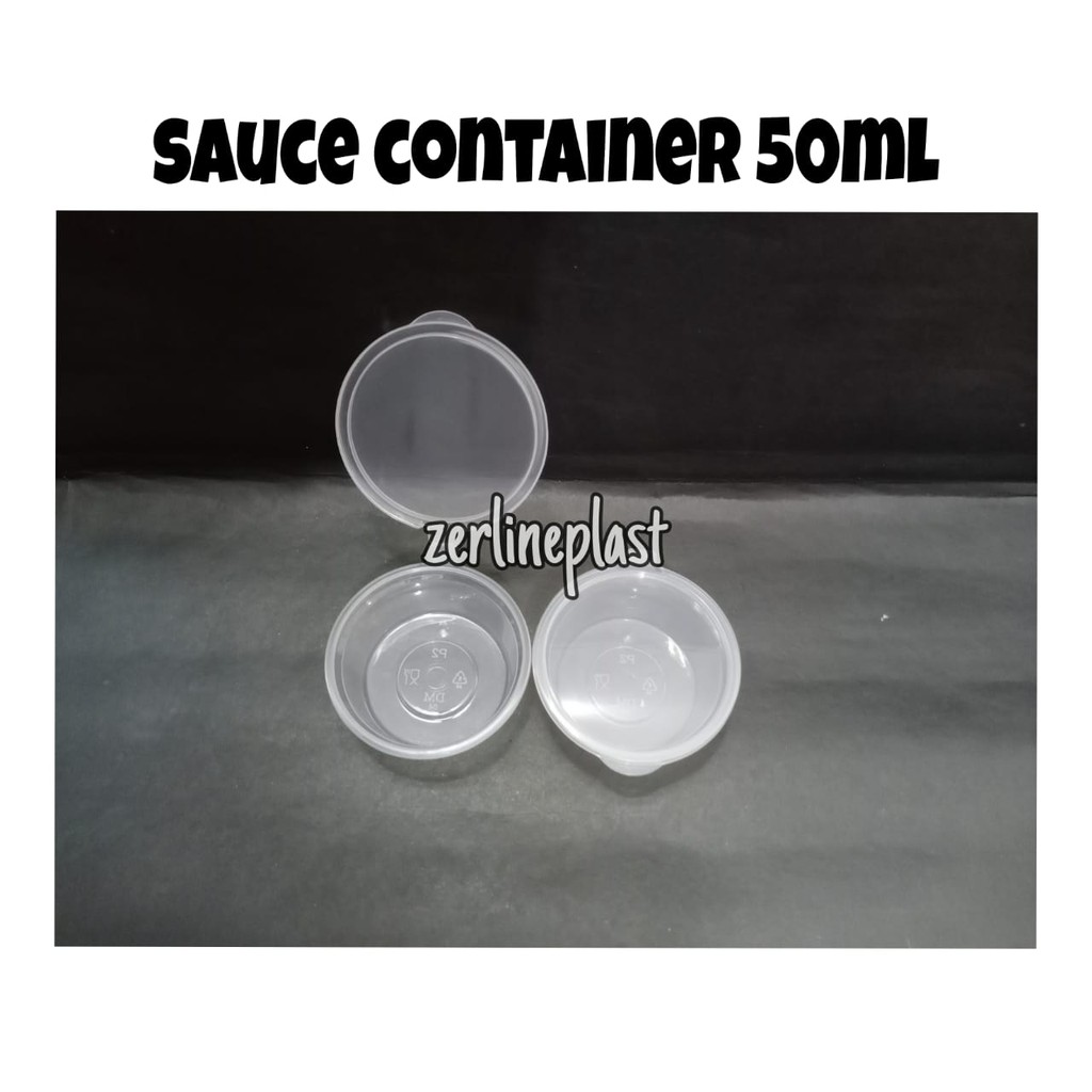 Jual Sauce CONTAINER 50ml / Tempat Sauce Sauce Container Plastik