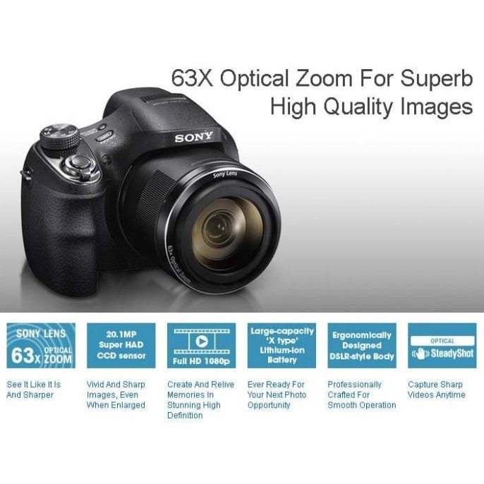 Jual Sony Cybershot DscH400 Garansi Resmi Camera Sony H400 Shopee